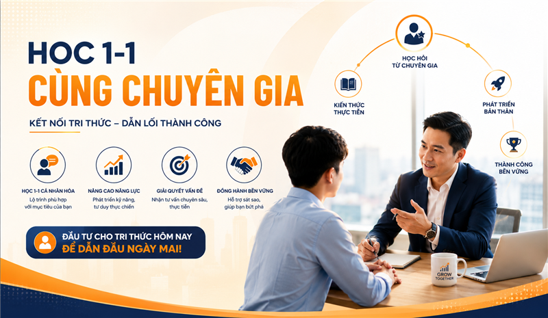 Học 1-1 cùng chuyên gia